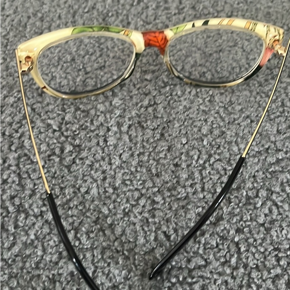 Authentic Gucci Silk Floral Scarf Eyeglass Frames with Case